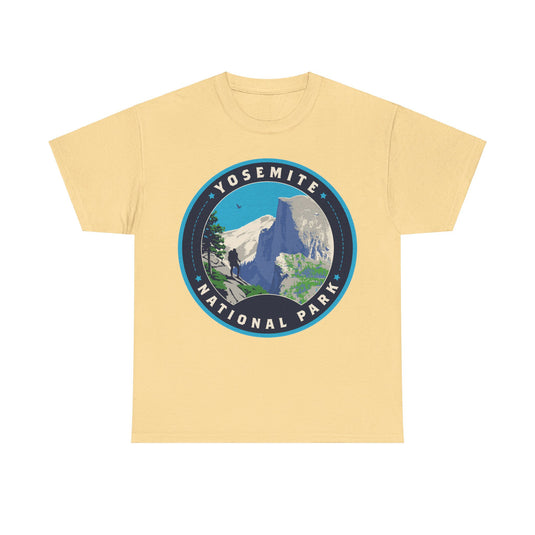 Yosemite National Park California Round Logo T-shirt