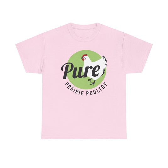Pure Prairie Poultry T-Shirt Defunct Chicken Farm Bankrupt Company Logo Tee