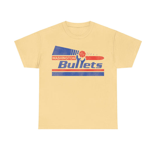 Washington Bullets Basketball Pennant Nostalgic Retro T-shirt