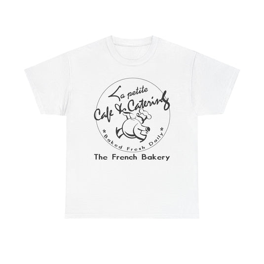 La Petite Cafe & Catering French Bakery Vintage Logo Classic Food T-Shirt