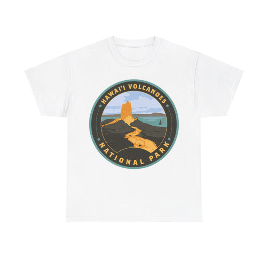 Hawaii Volcanoes National Park Round Logo T-shirt