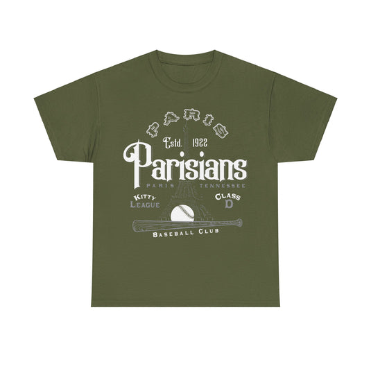 Paris Parisians Est 1922 Tennessee Baseball T-shirt