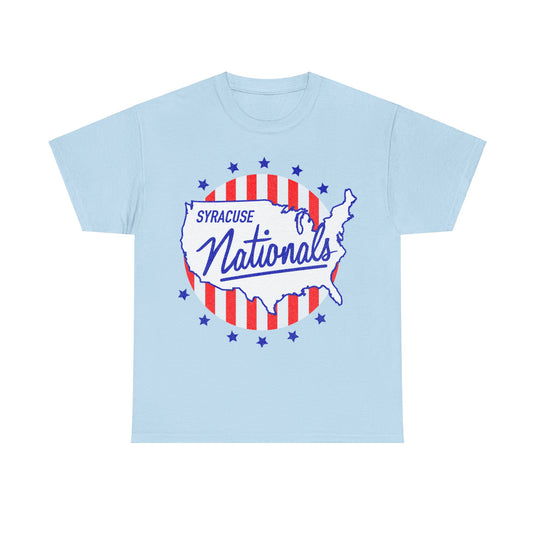 Syracuse Nationals NBL Basketball Nostalgic Retro T-shirt