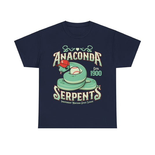 Anaconda Serpents Est 1900 Montana Baseball T-shirt