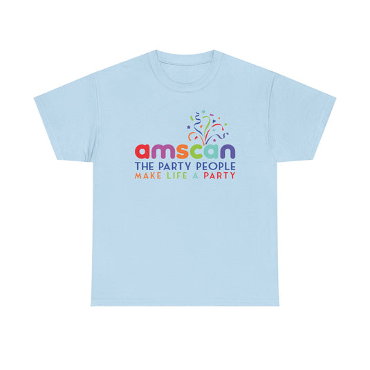 Amscan T-Shirt Defunct Party Supply Company The Party People Make Life Party