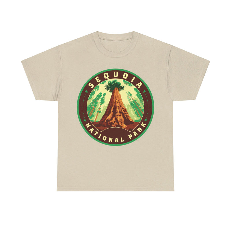 Load image into Gallery viewer, Sequoia National Park California Round Logo T-shirt
