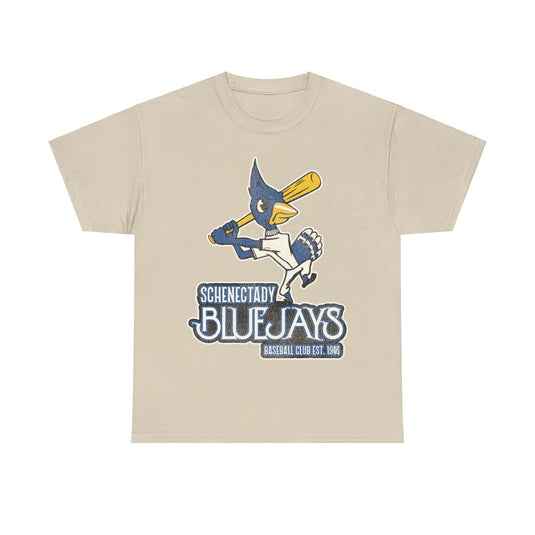 Schenectady Bluejays Nostalgic Retro Baseball Team T-shirt