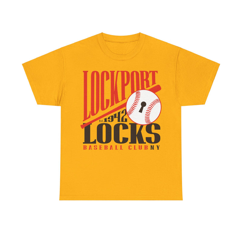 Load image into Gallery viewer, Lockport Locks Est 1942 New York Baseball T-shirt
