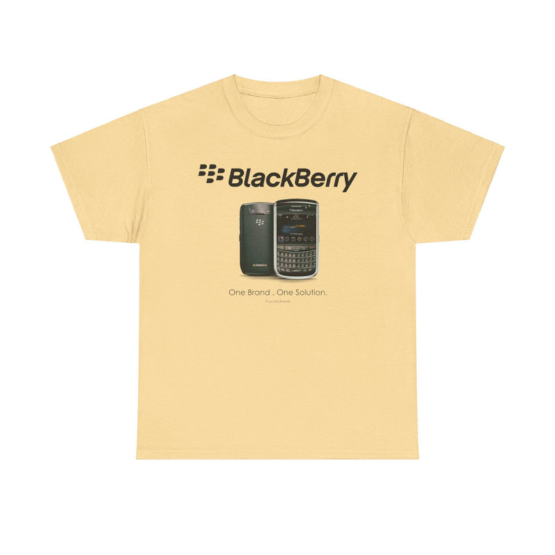 Load image into Gallery viewer, Blackberry Cell Phone One Brand One Solution Nostalgic Logo T-shirt
