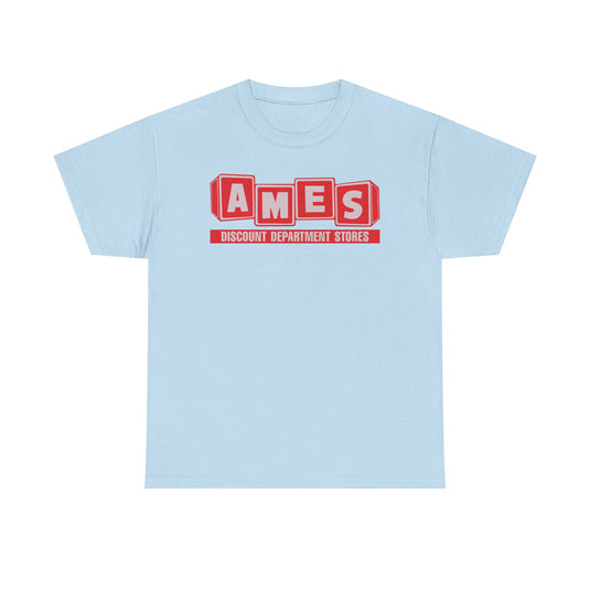 AMES Discount Department Stores Vintage Retail Logo T-Shirt