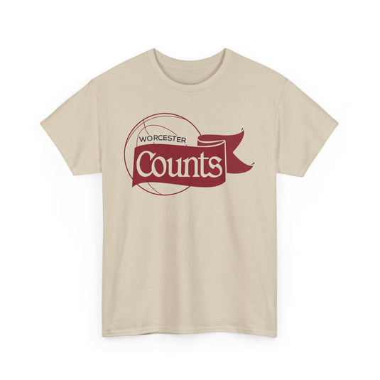 Worcester Counts Basketball 1989 Massachusetts T-shirt