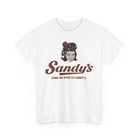 Sandy's Come On Over To Sandy's Vintage Restaurant Logo T-Shirt