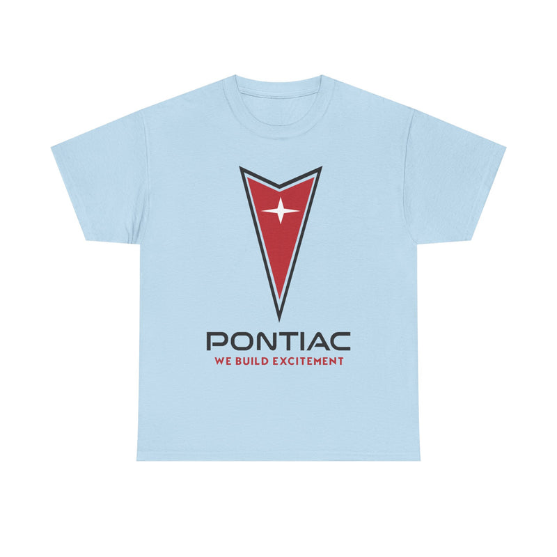 Load image into Gallery viewer, Pontiac We Build Excitement Red Arrow Star Logo Classic T-shirt
