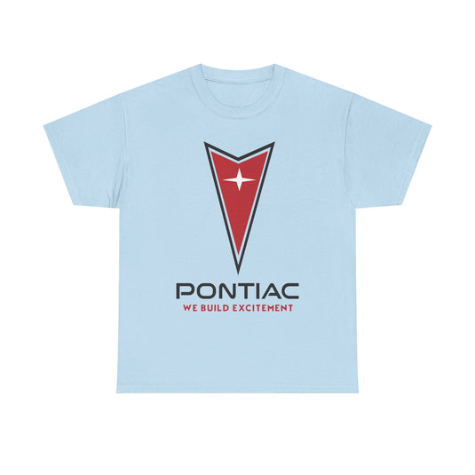 Pontiac We Build Excitement Red Arrow Star Logo Classic T-shirt