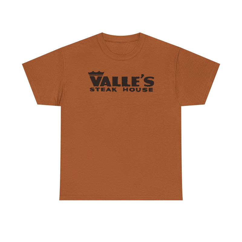 Load image into Gallery viewer, Valle's Steak House T-Shirt - Steakhouse Industry Defunct Logo Tee
