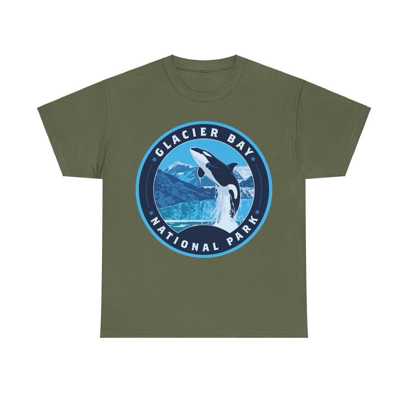 Load image into Gallery viewer, Glacier Bay National Park Alaska Round Logo T-shirt
