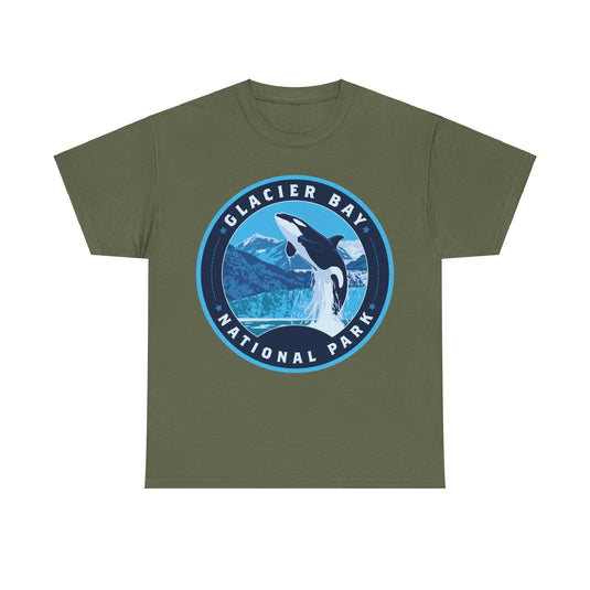 Glacier Bay National Park Alaska Round Logo T-shirt