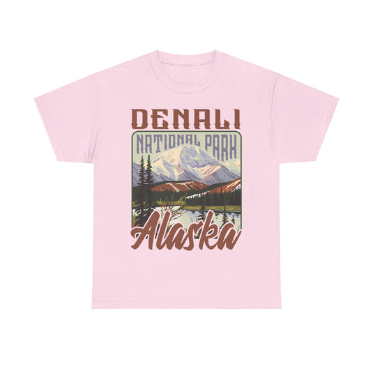 Denali National Park Alaska Poster Print T-shirt