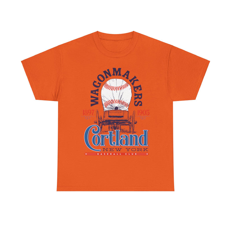 Load image into Gallery viewer, Cortland Wagonmakers Est 1897 New York Baseball T-shirt
