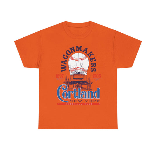 Cortland Wagonmakers Est 1897 New York Baseball T-shirt