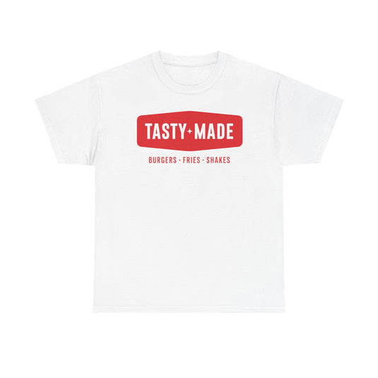 Tasty Made T-Shirt - Burger Restaurant Industry Defunct Logo Tee
