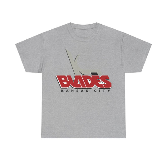 Kansas City Blades Missouri Logo Hockey Team T-shirt