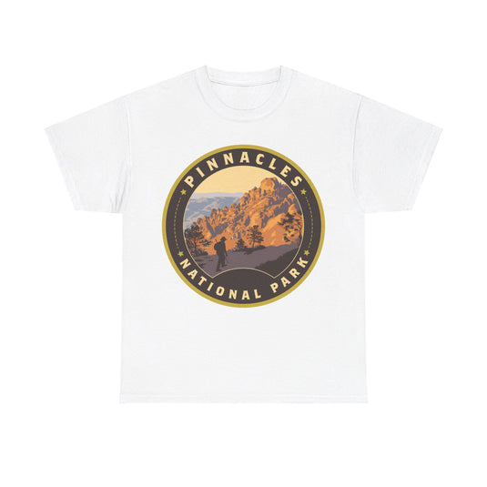 Pinnacles National Park California Round Logo T-shirt