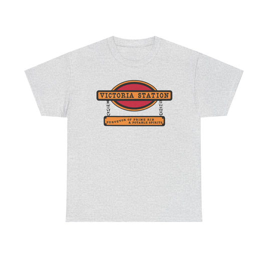 Victoria Station T-Shirt - Restaurant Industry Bankrupt Logo Tee