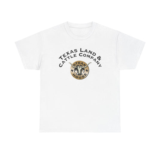 Texas Land and Cattle T-Shirt - Steakhouse Industry Defunct Logo Tee