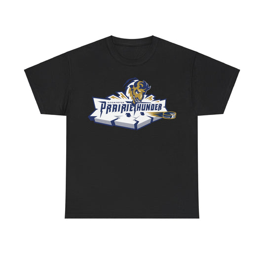 Bloomington Prairie Thunder Logo Illinois Hockey Team T-shirt