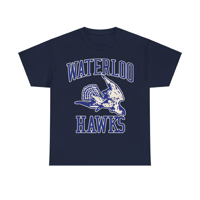 Waterloo Hawks Basketball Nostalgic Retro T-shirt