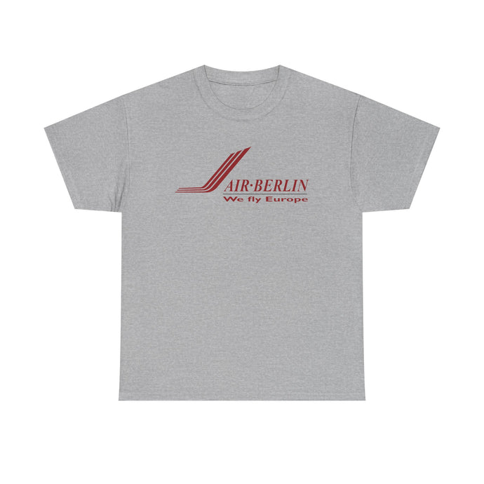 Air Berlin German Airline Vintage Red Logo European Aviation T-shirt