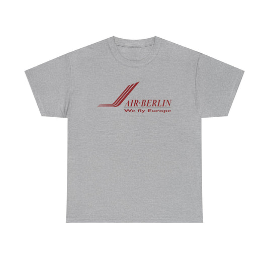 Air Berlin German Airline Vintage Red Logo European Aviation T-shirt