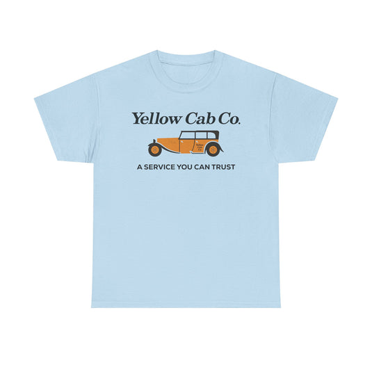 Yellow Cab Co A Service You Can Trust Vintage Taxi Logo Retro T-shirt