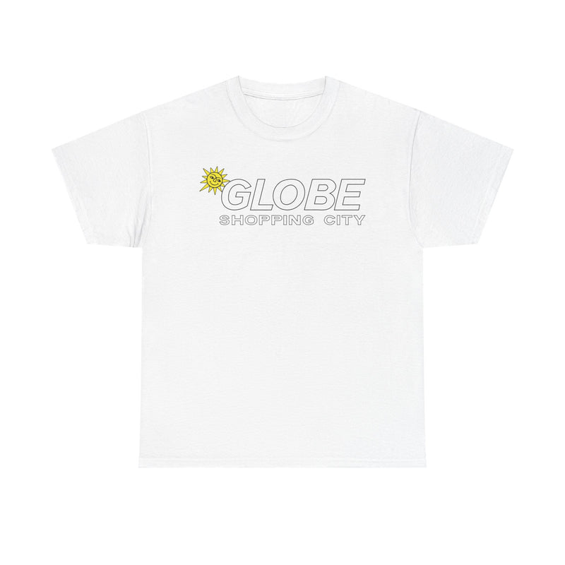Load image into Gallery viewer, Globe Shopping City Sun Logo Vintage Mall Center T-Shirt
