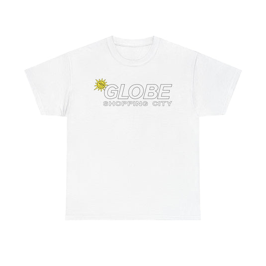 Globe Shopping City Sun Logo Vintage Mall Center T-Shirt