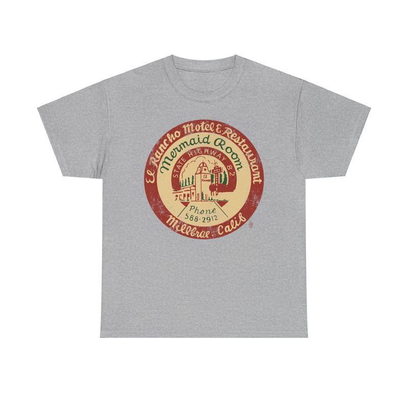 Load image into Gallery viewer, El Rancho Motel and Restaurant 1948 Millbrae California Restaurant T-shirt
