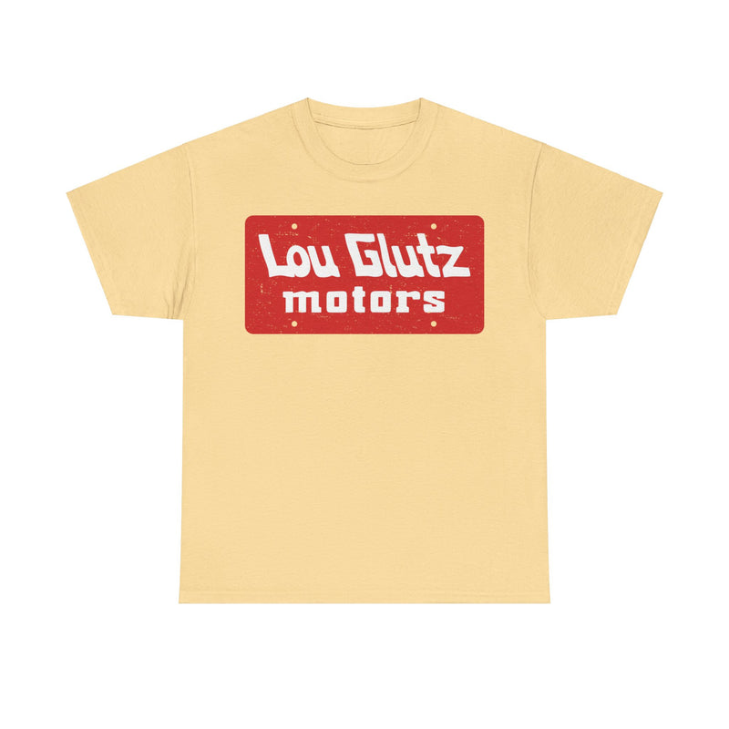 Load image into Gallery viewer, Lou Glutz Motors Car Dealership Nostalgic T-shirt
