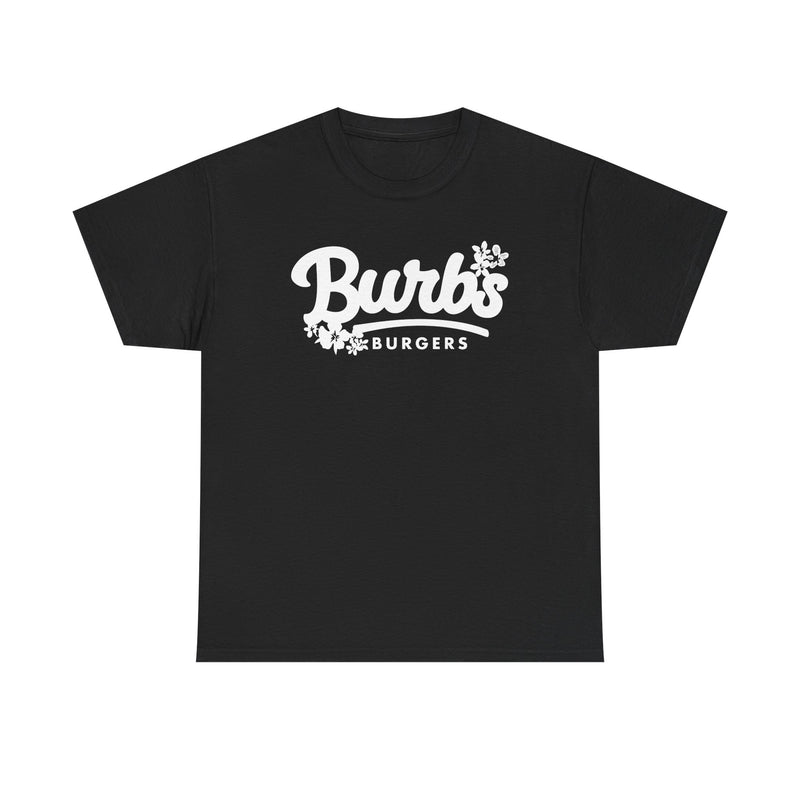Load image into Gallery viewer, Burbs Burgers T-Shirt - Burger Restaurant Industry Defunct Logo Tee
