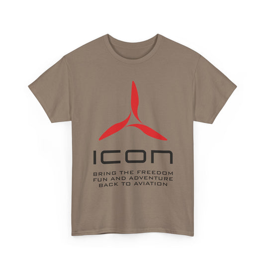 ICON Aircraft Defunct Aviation T-Shirt Fun Adventure Freedom Flying Pilot Tee