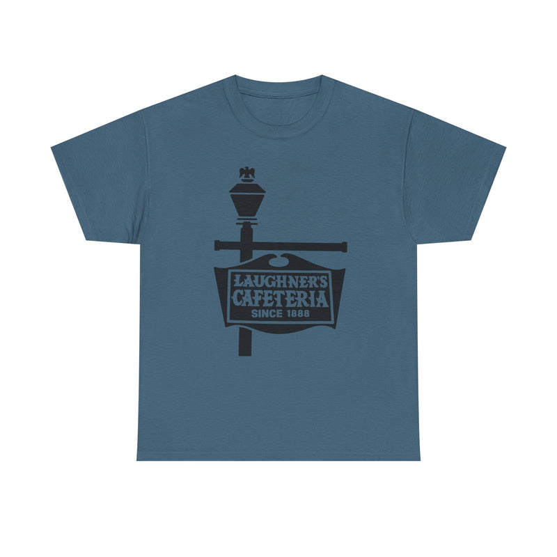 Load image into Gallery viewer, Laughner's Cafeteria T-Shirt - Restaurant Industry Bankrupt Logo Tee
