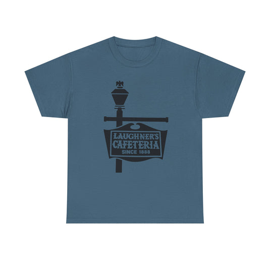 Laughner's Cafeteria T-Shirt - Restaurant Industry Bankrupt Logo Tee