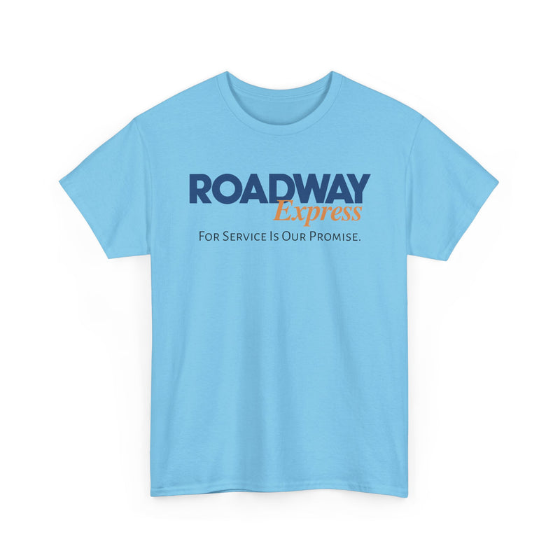 Load image into Gallery viewer, Roadway Express For Service Is Our Promise T-Shirt Logistics Logo
