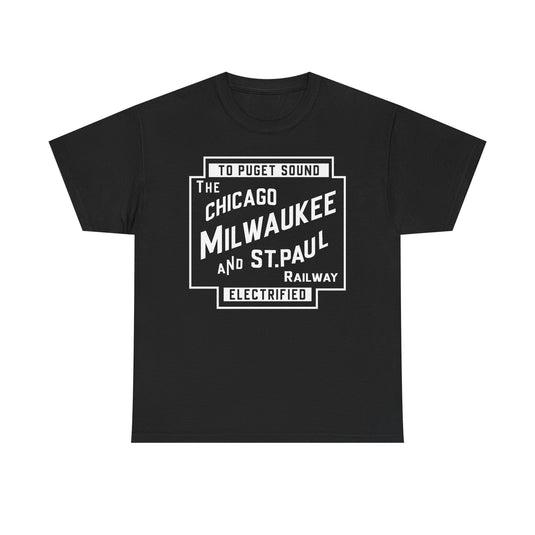 Chicago Milwaukee St. Paul & Pacific Railroad Nostalgic Logo t-shirt