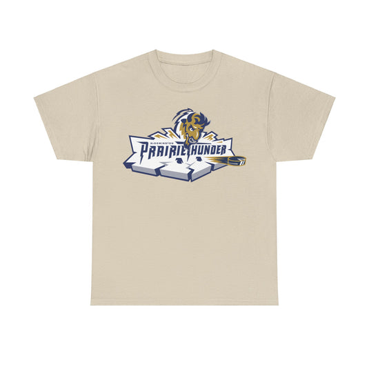 Bloomington Prairie Thunder Logo Illinois Hockey Team T-shirt