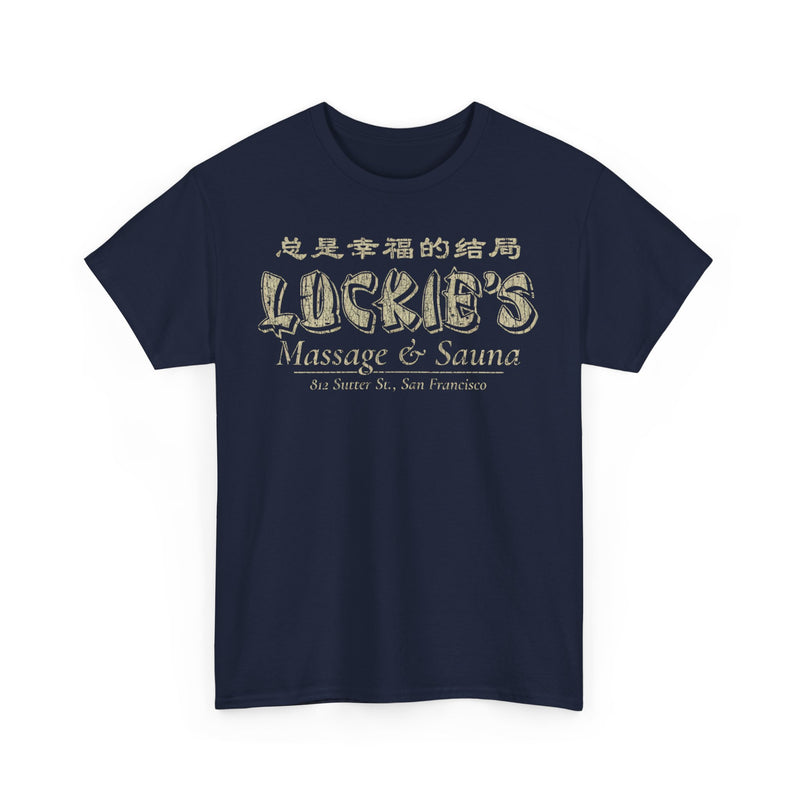 Load image into Gallery viewer, Luckies Massage Sauna San Francisco California T-shirt
