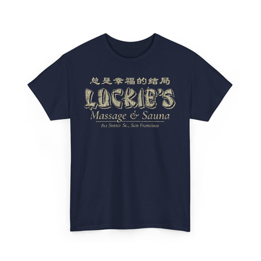 Luckies Massage Sauna San Francisco California T-shirt