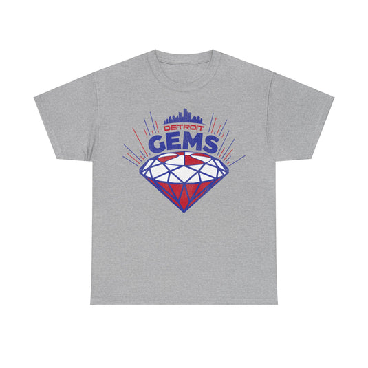 Detroit Gems Basketball Team Nostalgic Retro T-shirt