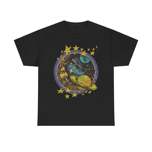 Cosmic Man in The Moon Nostalgic Retro T-shirt