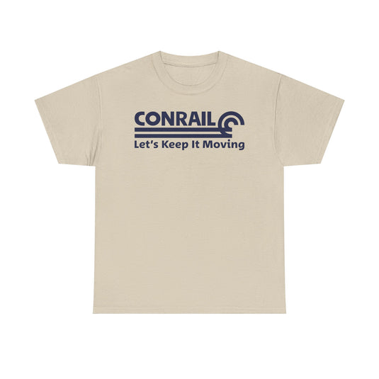 Conrail Let's Keep It Moving Railroad Logo Vintage Train T-Shirt